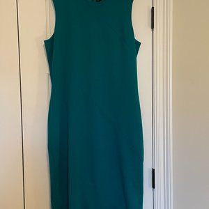 Banana Republic Emerald Green Midi Dress, size 14